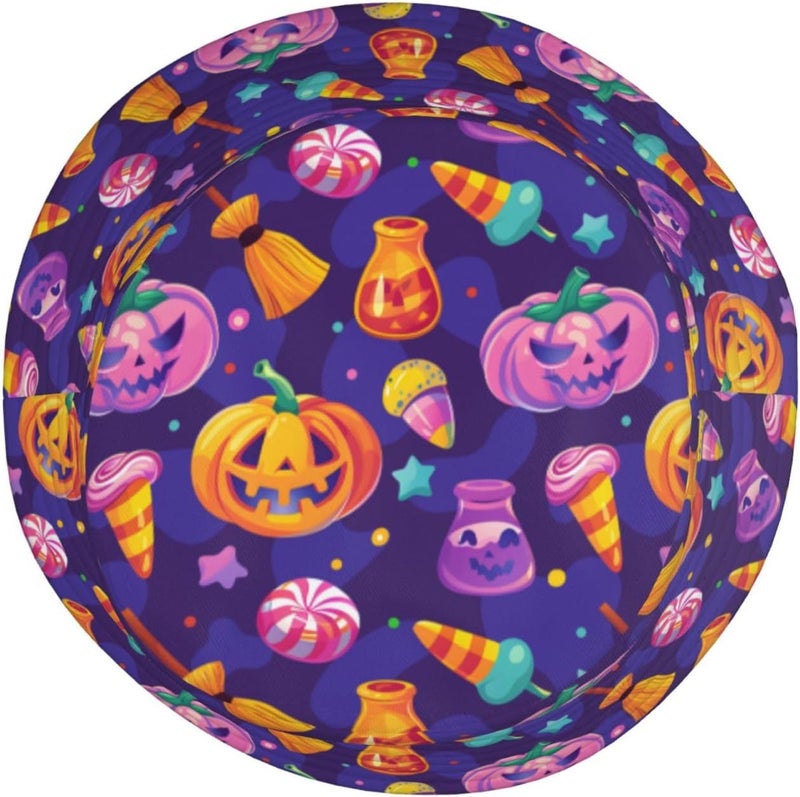 YFBXHSN Cartoon Pumpkin Halloween Bucket Hat Pumpkin Hat Ghost Cap Outdoor for Men Women Beach, Golf, Fishing Hat - Image 4
